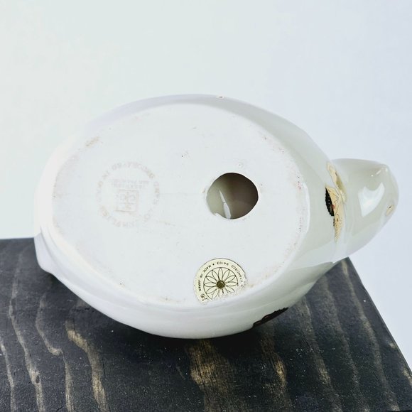 Vintage Takahashi San Francisco Bird Tape Dispenser Figurine w/ Gold Butterflies - Picture 10 of 11